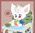 High chair snack by Bunnyoffuzz