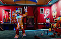 Glamrock Freddy Dressing Room by starkraven