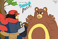 pokemon bear vs bear by dirtyscoundrel