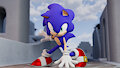 Sonic in Apotos by TwinTails3D