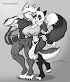 COM - Michael and Elnora - Black and White by SciFiCat