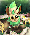 A Grass-type Eevee by OtakuAP