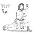 2022 Inktober52 - 07. Tiger by Gashren