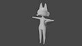 3D Model - Fox (very early WIP) by foxyxxx