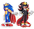 King Sonic x King Shadow by MarcyDArg