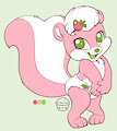 Chloe the Strawberry Milkshake Skunk by DanielMania123