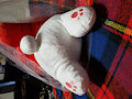 Hello kitty plushie.