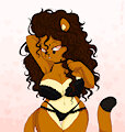 Pinup feline by CaramelBaby