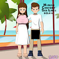 Patrick and Patricia at the beach (version 2) by SourceFilmmakerAmateur