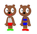Frank Bear and Holly Bear Fitness Outfits