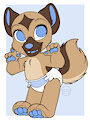 Chase the cute little German Shepherd Padded Non Padded by BabySkye
