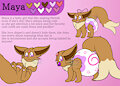 Maya The espevui (hybrid between espeon and eevee) by BabySkye