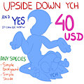 UPSIDE DOWN YCH by AlbinoTurtle