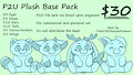 P2U Character Plush Base by ThatCatObsessedDemon