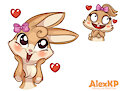 Super cute bunny girl by AlexKParts