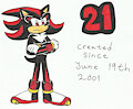 21 years of Shadow the Hedgehog by KatarinaTheCat18