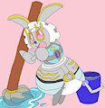 (Art Request) Magearna's Cleaning Issues by yoshiwoshipower99