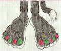 Zafiro's Christmas in July Feet by LouisEugenioJR