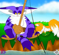 Big and Tails -- Fishing by the Bay by Amuzoreh