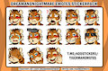 Emotes Stickerpack by DreamAndNightmare
