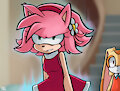Amy Rose Sonic X Redraw by pyukumeru