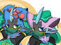 Anri and Irna, the entertaining twins by XSDStitch