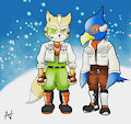 Fox and Falco by Annapesceart