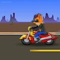(Animation) Crash Bandicoot in motorcycle v1.1 by RenTheCat