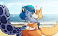 [C] Kitty and doggy kiss by JAMEArts