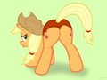 Applejack's new panties (animated) by jepso
