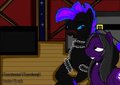 Traitor Horse and Purple Day Train Ride by Razorthewind