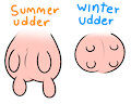 Summer Udder Vs Winter Udder by Nishi