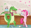Crocodile Singer and Pony Baker by vavacung