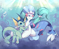 Vaporeon and Primarina by Quinto