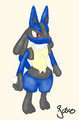 Standing Lucario by jako