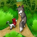 [Picture-Series] Cat Red Riding Hood And The Wolf 01 by vavacung