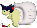 Typhlosion diaper butt by YaKing