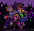 RAVER PUPS!!!!! by Babsiwuff