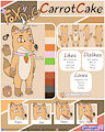 Fox'n Dog. Carrot Cake and Shepherd's Pie reference sheet by TheRaPitoR