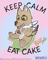 Fox'n Dog. Keep Calm Eat Cake. by TheRaPitoR