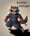 Rocket Raccoon(colored) by ShinodaKuma