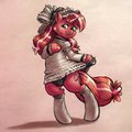 Frilly Red Ribbon by Chromaskunk
