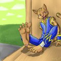 "Master, are you looking at my paws again?" by LegendaryKay