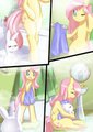 Fluttershy And Angel by 3Mangos