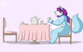 Who wants tea wif Foxie? by lilbluefoxie