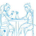 leon and Kami out for dinner (date) by PrinceLeon