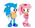 Classic Sonic & Amy Colored Version FIXED by MarnicIoso