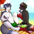 Licks in the Beach by WolfLady