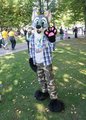 Happy fox at Tracon 9, Finland