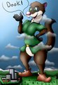 The Giant Ferret Says "Dook!" by illogical